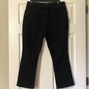 Black denim Capri boot cut leg 8/29R